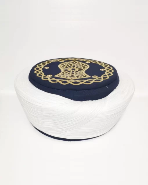 Nalini Serif Desenli Lacivert Duz Imam Sarik 1 1