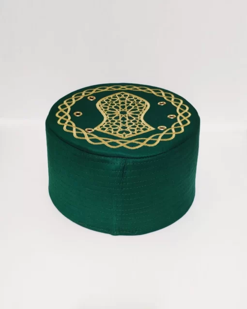 Cember Nalini Serif Desenli Yesil Kalip Takke 1 1